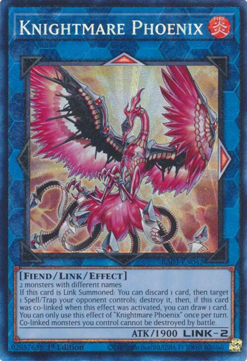 Knightmare Phoenix (CR) [RA03-EN042] Prismatic Collector's Rare | Mega City Incorporated