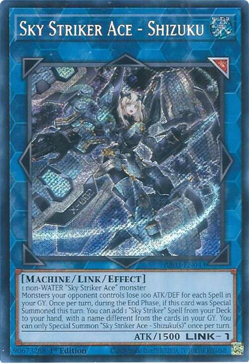 Sky Striker Ace - Shizuku (Secret Rare) [RA03-EN043] Secret Rare | Mega City Incorporated