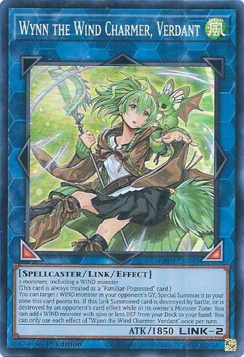 Wynn the Wind Charmer, Verdant [RA03-EN045] Super Rare | Mega City Incorporated