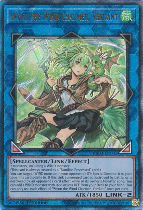 Wynn the Wind Charmer, Verdant (UTR) [RA03-EN045] Prismatic Ultimate Rare | Mega City Incorporated