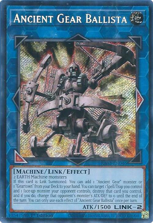 Ancient Gear Ballista (Secret Rare) [RA03-EN046] Secret Rare | Mega City Incorporated