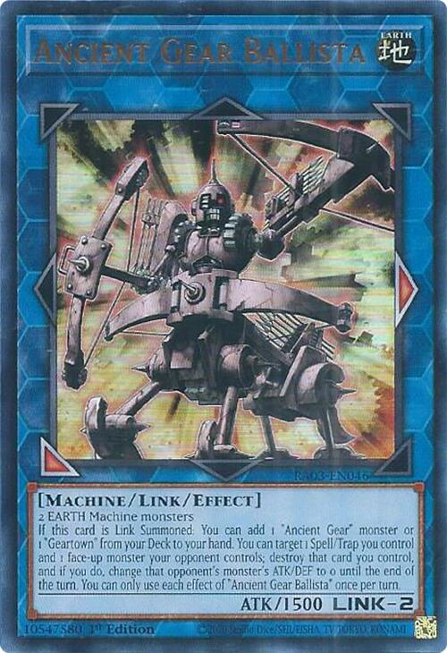 Ancient Gear Ballista (UR) [RA03-EN046] Ultra Rare | Mega City Incorporated