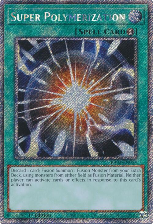 Super Polymerization (Platinum Secret Rare) [RA03-EN053] Platinum Secret Rare | Mega City Incorporated