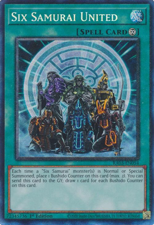 Six Samurai United (CR) [RA03-EN054] Prismatic Collector's Rare | Mega City Incorporated