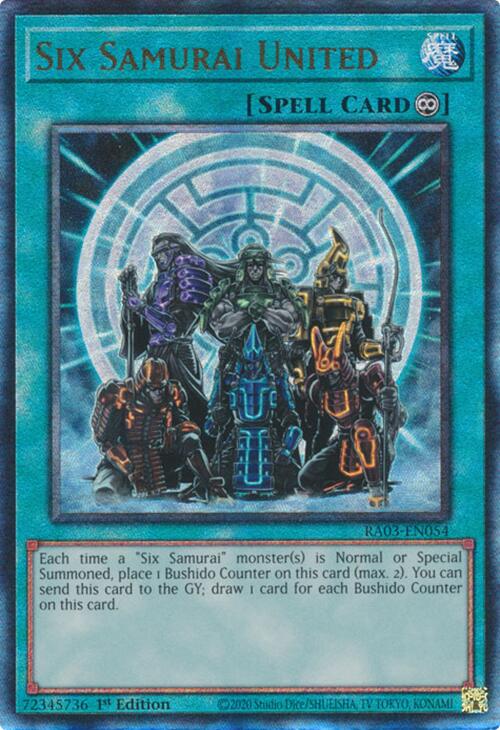 Six Samurai United (UTR) [RA03-EN054] Prismatic Ultimate Rare | Mega City Incorporated