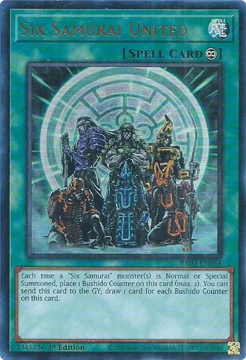 Six Samurai United (UR) [RA03-EN054] Ultra Rare | Mega City Incorporated