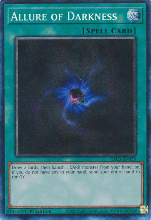 Allure of Darkness (CR) [RA03-EN055] Prismatic Collector's Rare | Mega City Incorporated