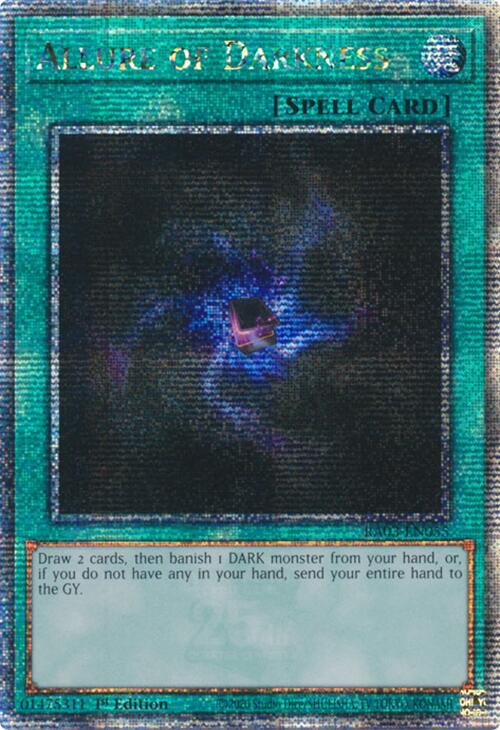 Allure of Darkness (Quarter Century Secret Rare) [RA03-EN055] Quarter Century Secret Rare | Mega City Incorporated