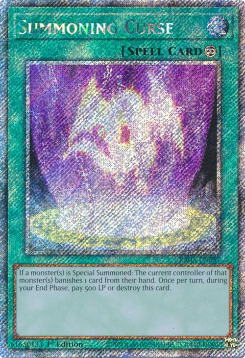 Summoning Curse (Platinum Secret Rare) [RA03-EN057] Platinum Secret Rare | Mega City Incorporated