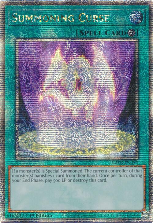 Summoning Curse (Quarter Century Secret Rare) [RA03-EN057] Quarter Century Secret Rare | Mega City Incorporated