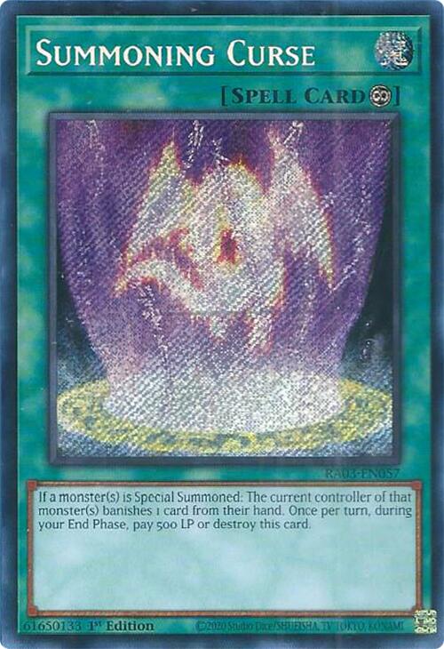 Summoning Curse (Secret Rare) [RA03-EN057] Secret Rare | Mega City Incorporated