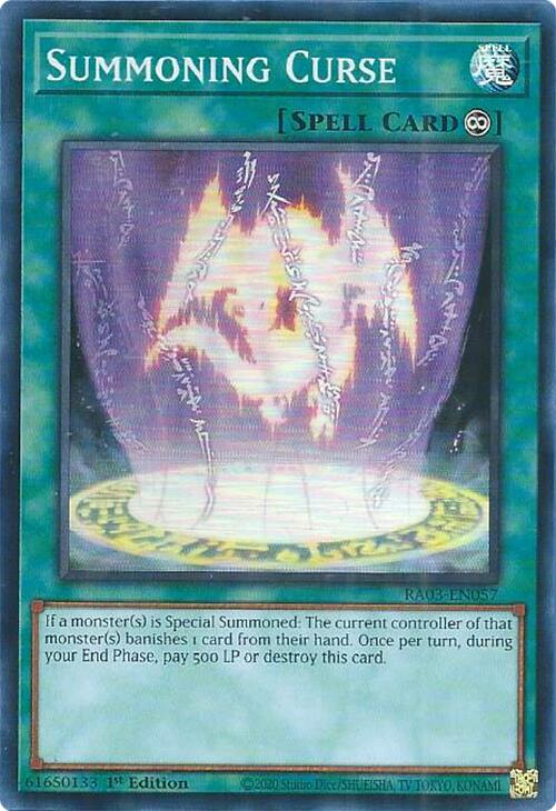 Summoning Curse [RA03-EN057] Super Rare | Mega City Incorporated