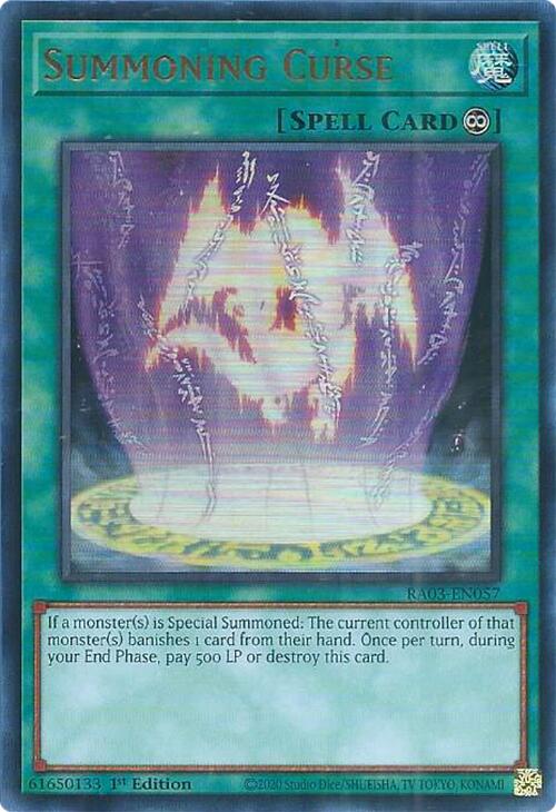 Summoning Curse (UR) [RA03-EN057] Ultra Rare | Mega City Incorporated