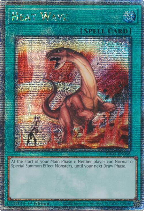 Heat Wave (Quarter Century Secret Rare) [RA03-EN058] Quarter Century Secret Rare | Mega City Incorporated