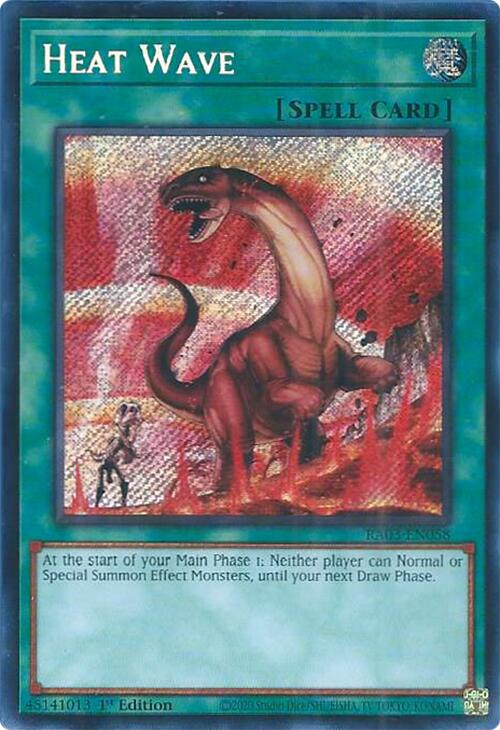 Heat Wave (Secret Rare) [RA03-EN058] Secret Rare | Mega City Incorporated