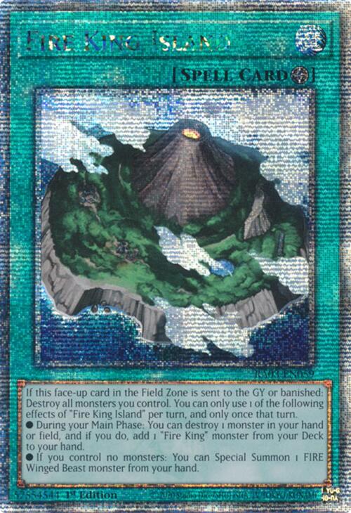 Fire King Island (Quarter Century Secret Rare) [RA03-EN059] Quarter Century Secret Rare | Mega City Incorporated