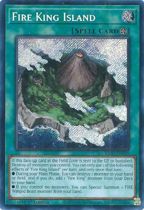 Fire King Island (Secret Rare) [RA03-EN059] Secret Rare | Mega City Incorporated