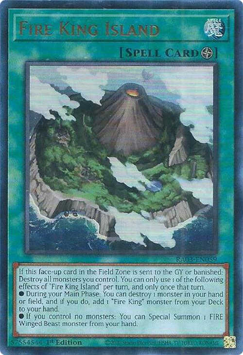 Fire King Island (UR) [RA03-EN059] Ultra Rare | Mega City Incorporated