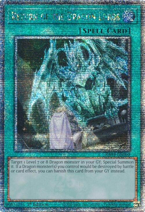 Return of the Dragon Lords (Quarter Century Secret Rare) [RA03-EN060] Quarter Century Secret Rare | Mega City Incorporated