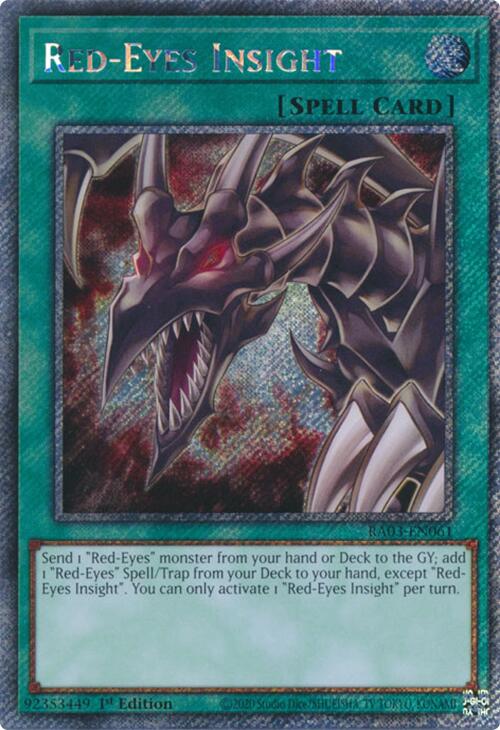 Red-Eyes Insight (Platinum Secret Rare) [RA03-EN061] Platinum Secret Rare | Mega City Incorporated