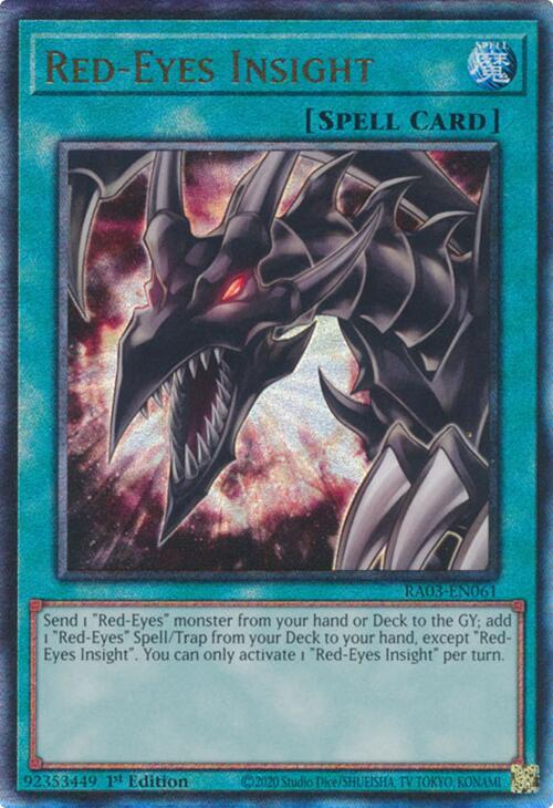 Red-Eyes Insight (UTR) [RA03-EN061] Prismatic Ultimate Rare | Mega City Incorporated