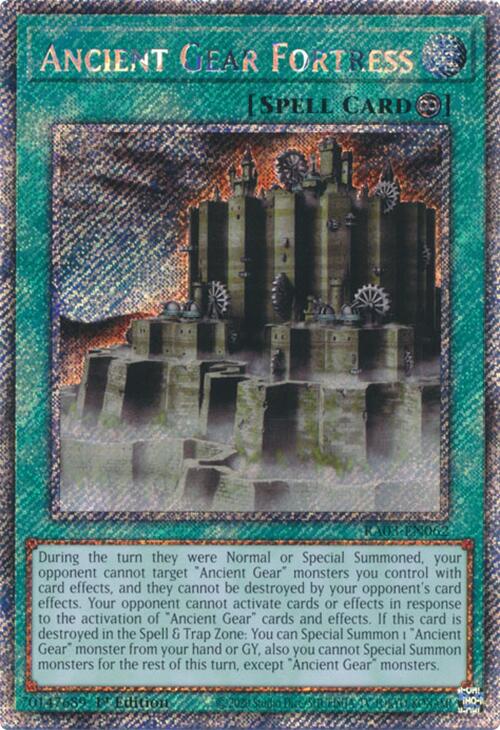 Ancient Gear Fortress (Platinum Secret Rare) [RA03-EN062] Platinum Secret Rare | Mega City Incorporated