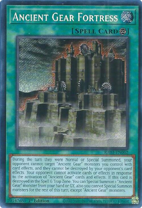 Ancient Gear Fortress (Secret Rare) [RA03-EN062] Secret Rare | Mega City Incorporated