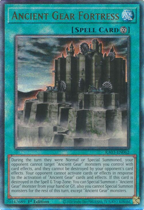 Ancient Gear Fortress (UTR) [RA03-EN062] Prismatic Ultimate Rare | Mega City Incorporated