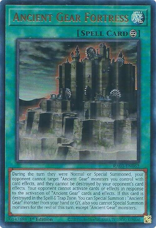 Ancient Gear Fortress (UR) [RA03-EN062] Ultra Rare | Mega City Incorporated