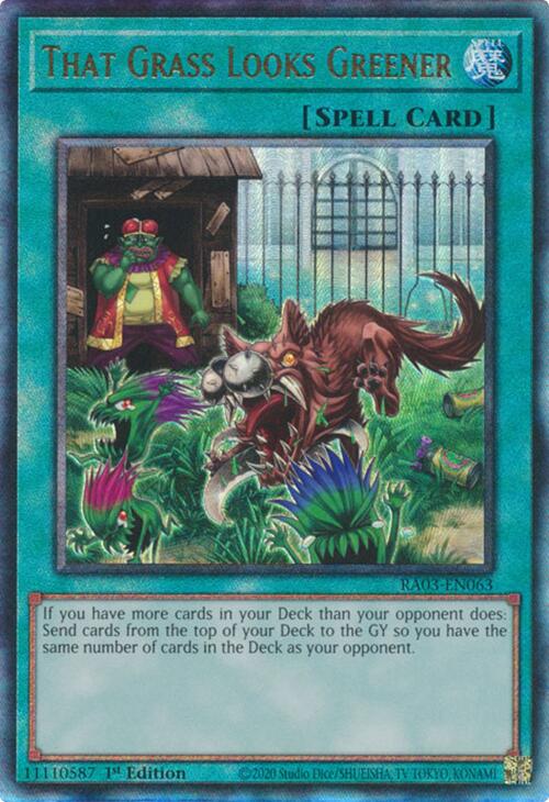 That Grass Looks Greener (UTR) [RA03-EN063] Prismatic Ultimate Rare | Mega City Incorporated