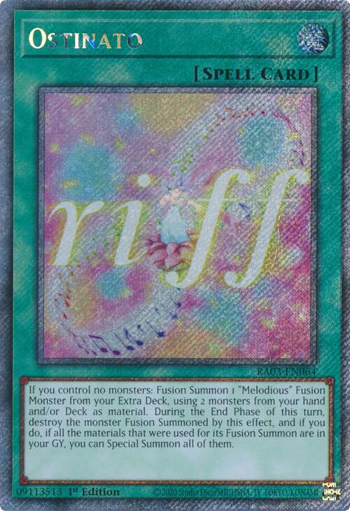 Ostinato (Platinum Secret Rare) [RA03-EN064] Platinum Secret Rare | Mega City Incorporated