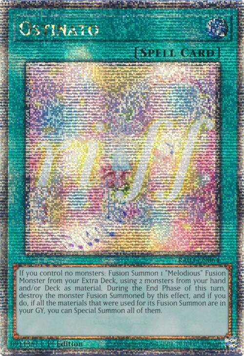 Ostinato (Quarter Century Secret Rare) [RA03-EN064] Quarter Century Secret Rare | Mega City Incorporated