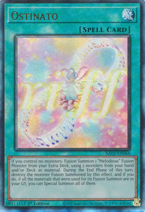 Ostinato (UTR) [RA03-EN064] Prismatic Ultimate Rare | Mega City Incorporated