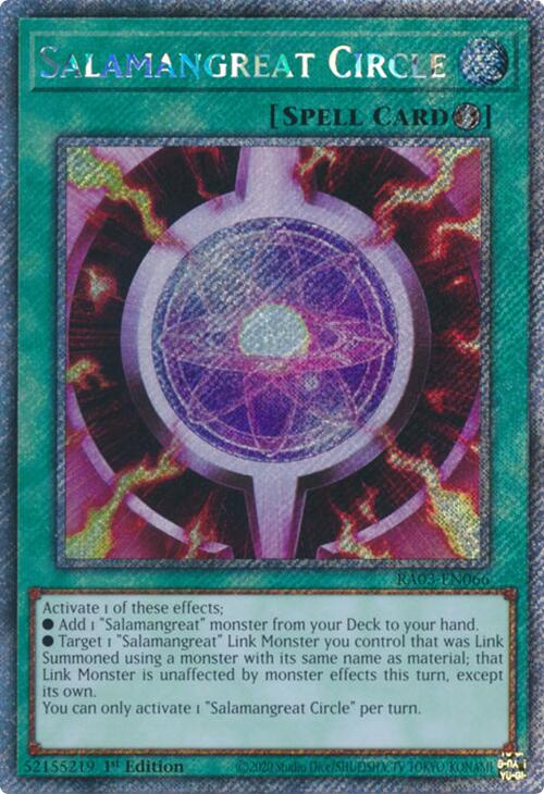 Salamangreat Circle (Platinum Secret Rare) [RA03-EN066] Platinum Secret Rare | Mega City Incorporated