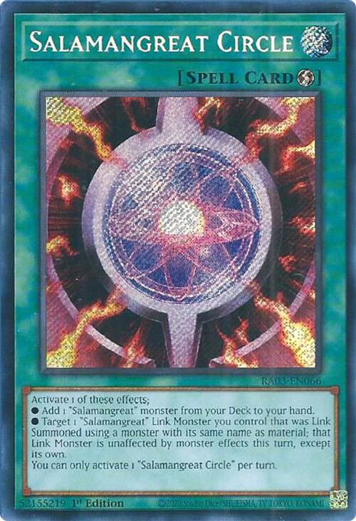 Salamangreat Circle (Secret Rare) [RA03-EN066] Secret Rare | Mega City Incorporated