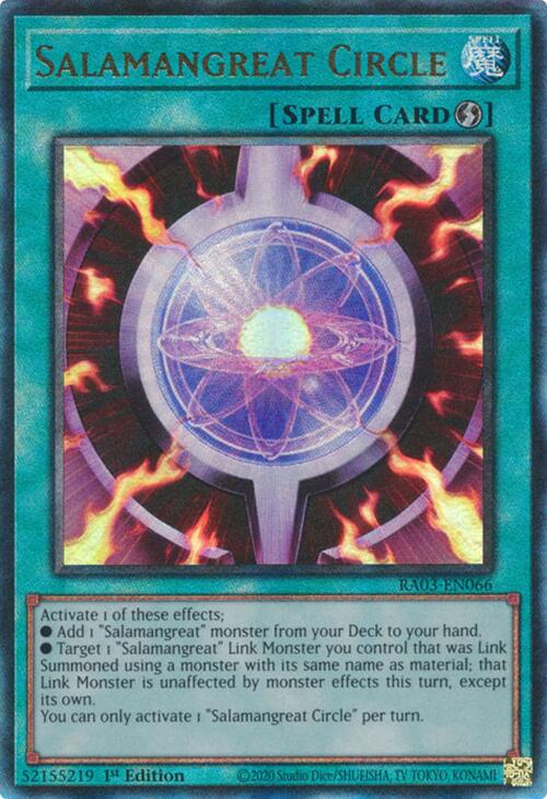 Salamangreat Circle (UTR) [RA03-EN066] Prismatic Ultimate Rare | Mega City Incorporated