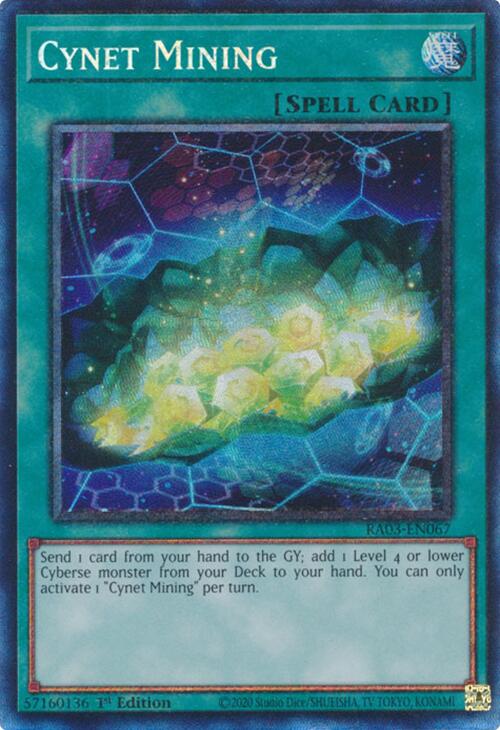 Cynet Mining (CR) [RA03-EN067] Prismatic Collector's Rare | Mega City Incorporated