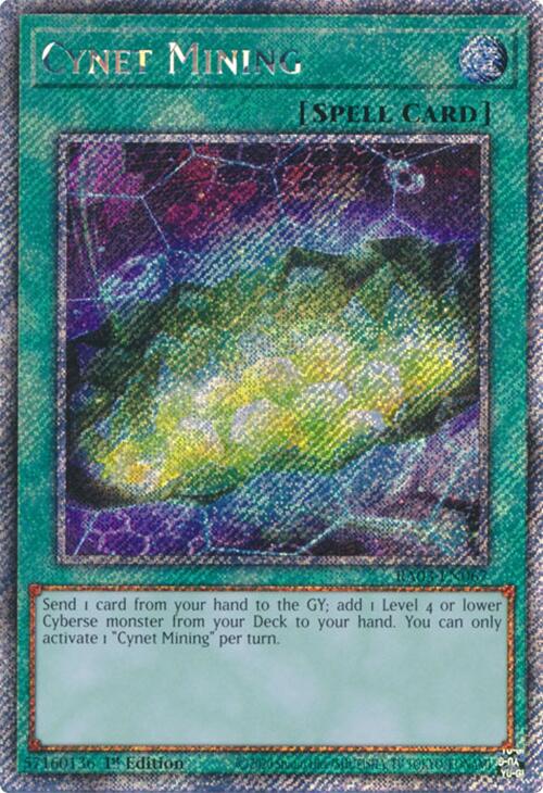 Cynet Mining (Platinum Secret Rare) [RA03-EN067] Platinum Secret Rare | Mega City Incorporated