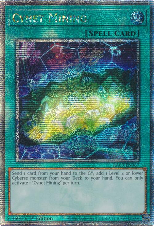 Cynet Mining (Quarter Century Secret Rare) [RA03-EN067] Quarter Century Secret Rare | Mega City Incorporated