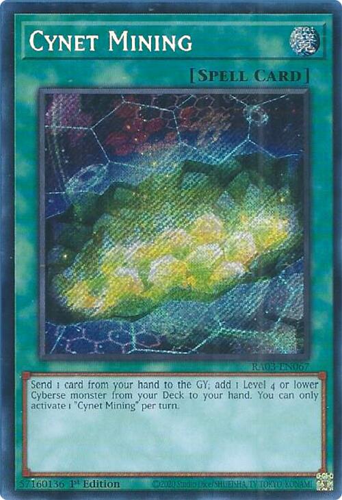 Cynet Mining (Secret Rare) [RA03-EN067] Secret Rare | Mega City Incorporated