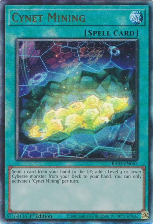 Cynet Mining (UTR) [RA03-EN067] Prismatic Ultimate Rare | Mega City Incorporated