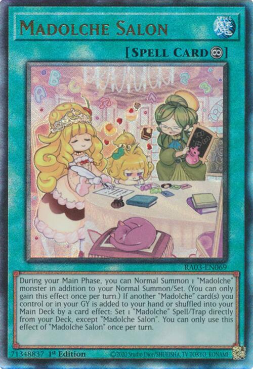 Madolche Salon (UTR) [RA03-EN069] Prismatic Ultimate Rare | Mega City Incorporated