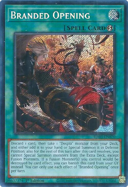 Branded Opening (Secret Rare) [RA03-EN070] Secret Rare | Mega City Incorporated