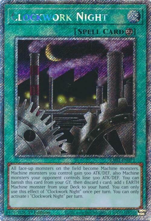 Clockwork Night (Platinum Secret Rare) [RA03-EN071] Platinum Secret Rare | Mega City Incorporated