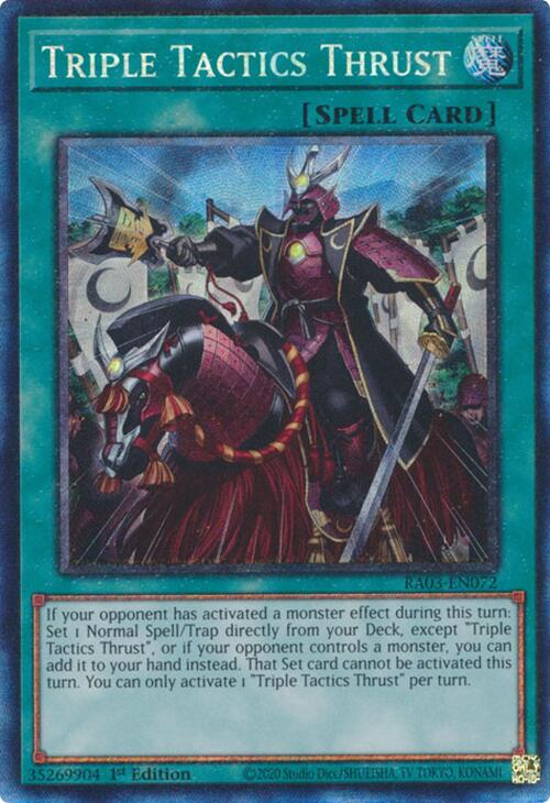 Triple Tactics Thrust (CR) [RA03-EN072] Prismatic Collector's Rare | Mega City Incorporated