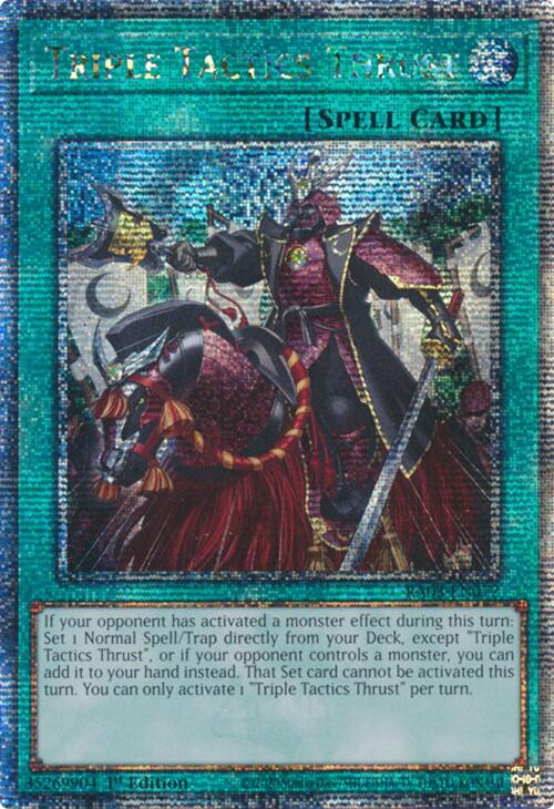 Triple Tactics Thrust (Quarter Century Secret Rare) [RA03-EN072] Quarter Century Secret Rare | Mega City Incorporated