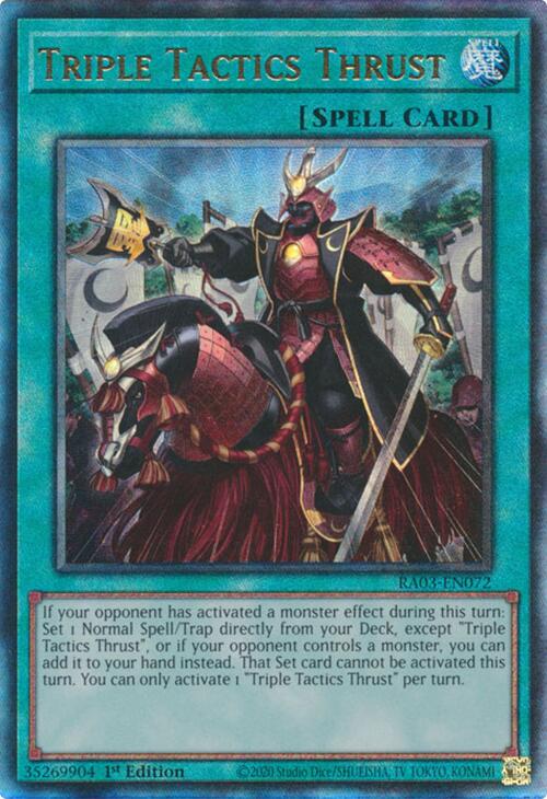 Triple Tactics Thrust (UTR) [RA03-EN072] Prismatic Ultimate Rare | Mega City Incorporated