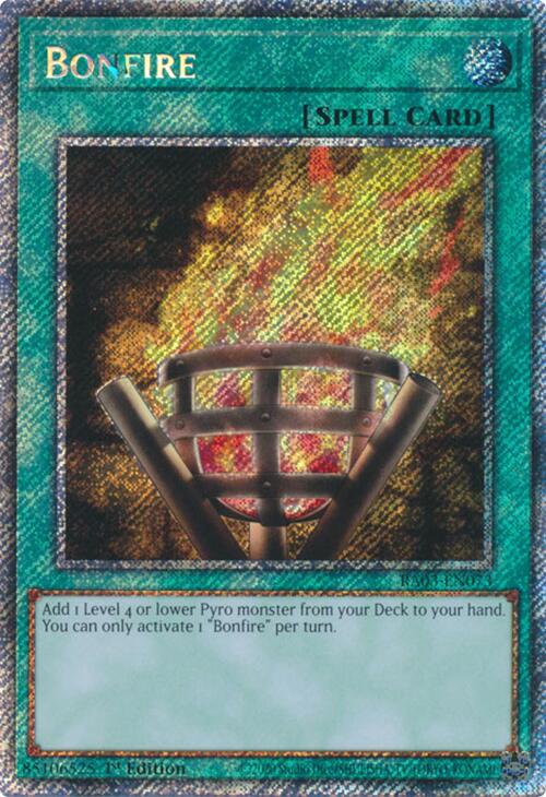 Bonfire (Platinum Secret Rare) [RA03-EN073] Platinum Secret Rare | Mega City Incorporated