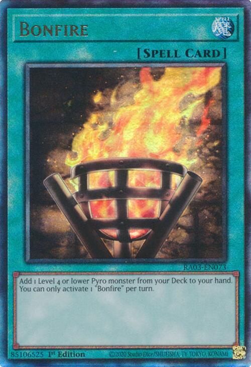 Bonfire (UTR) [RA03-EN073] Prismatic Ultimate Rare | Mega City Incorporated