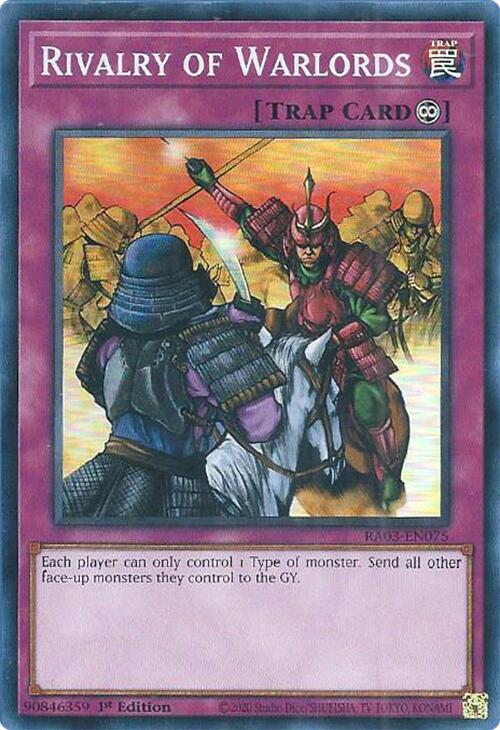 Rivalry of Warlords [RA03-EN075] Super Rare | Mega City Incorporated